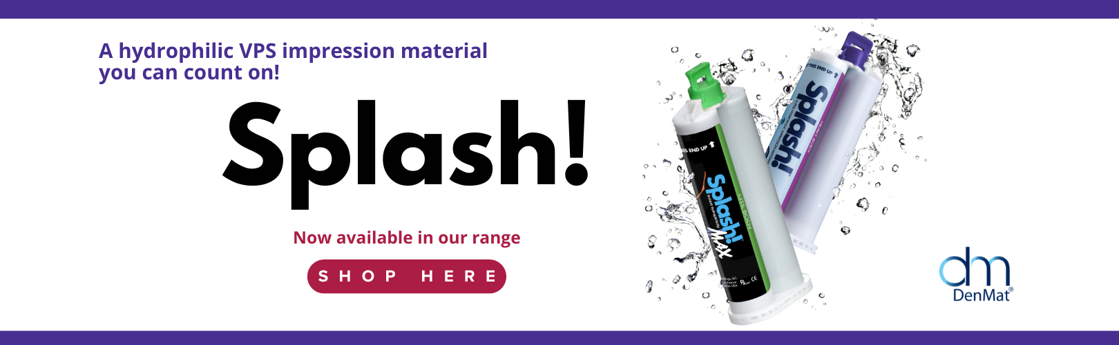 Splash web banner